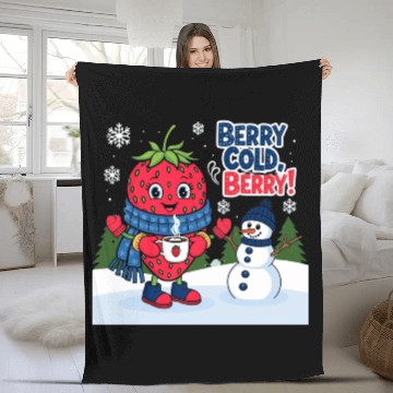 Discover Berry Cold Berry Fleece Blankets