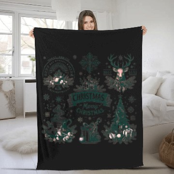 Discover A Merry Christmas So Nice, We Said It Twice! Fleece Blankets