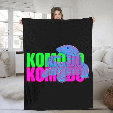 Discover Majestic Komodo Dragon Fleece Blankets