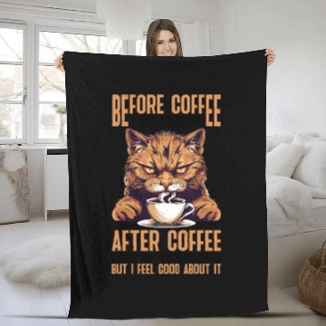 Discover After Coffee I Hate Everyone I Feel Good About It Fleece Blankets