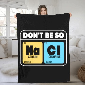 Discover Organic Chemistry Molecular Salt Don't Be So Salty Fleece Blankets