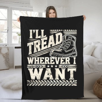 Discover Bold Hiking Boot Tread Design for Adventure Seeker Fleece Blankets