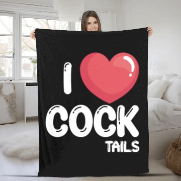 Discover Funny I Love Cocktails 2 Fleece Blankets