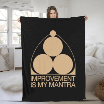 Discover Kaizen Improvement Is My Mantra Philosophy Fleece Blankets