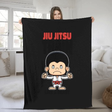 Discover Train like a Beast Jiu Jitsu 5 Fleece Blankets