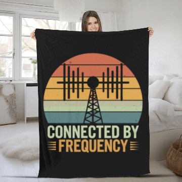 Discover Amateur Radio Operator Ham Radio Connected By Fleece Blankets