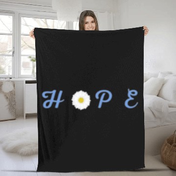 Discover Hope Floral Crewneck Fleece Blankets - Unisex Midweight