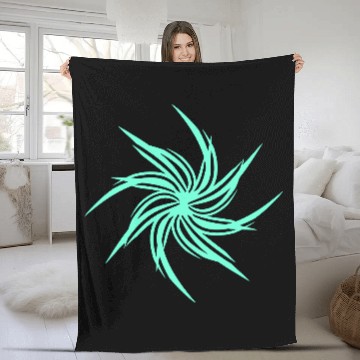 Discover Swirl Flower Spring Summer Flowers Beautiful Art Fleece Blankets