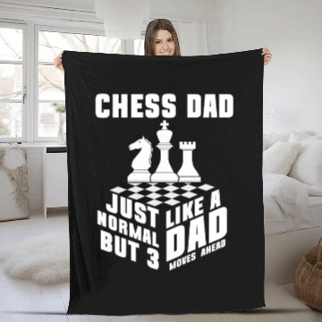 Discover Cool Chess Player Art 8 Fleece Blankets