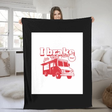 Discover I brake for Food Trucks Fleece Blankets