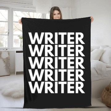Discover WRITER Bright Fleece Blankets
