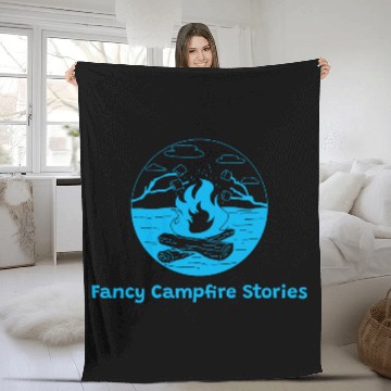 Discover Fancy Campfire Stories Luxury Camping Fleece Blankets