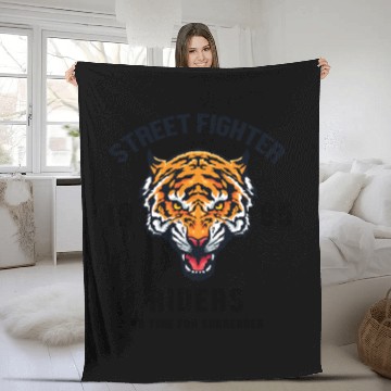 Discover Street Fighter Riders Fleece Blankets