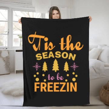 Discover Tis the season to be Freezin Fleece Blankets