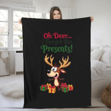 Discover Deer Christmas Fleece Blankets