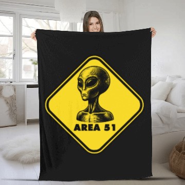 Discover Area 51 Fleece Blankets