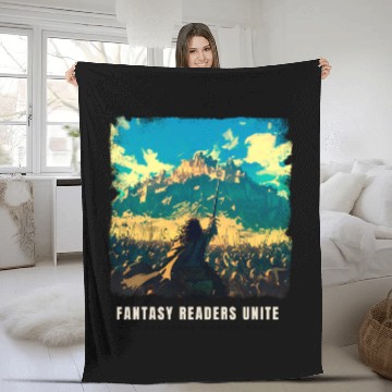 Discover Fantasy Readers Unite Fleece Blankets