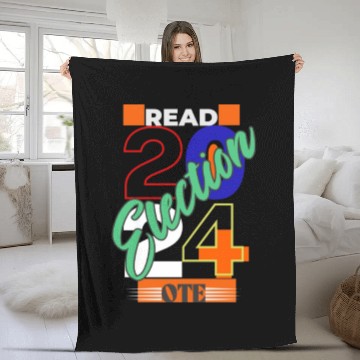 Discover Read the question Vote Election 2024 Fleece Blankets