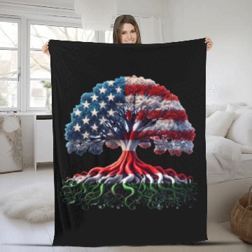 Discover US Hungarian tree 2 Fleece Blankets