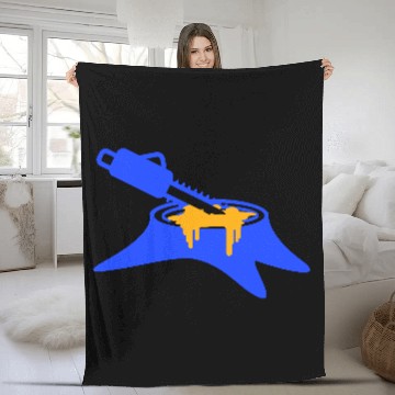 Discover Chainsaw Tree Felling Lumberjack Forest Stump Wood Fleece Blankets