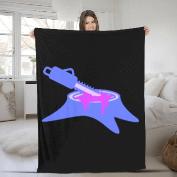 Discover Chainsaw Tree Felling Lumberjack Forest Stump Wood Fleece Blankets