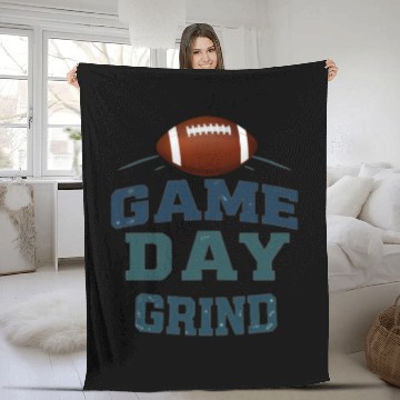 Discover Game Day Challenge - Grind to the Finish, football Fleece Blankets