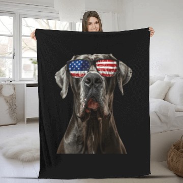 Discover Great Dane Fleece Blankets
