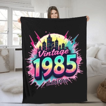 Discover vintage 1985 limited edition Fleece Blankets