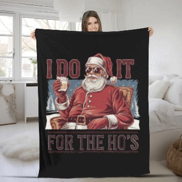 Discover Vintage Faded Christmas Santa Claus Fleece Blankets