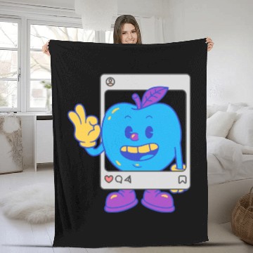 Discover Fruit Funny Fleece Blankets