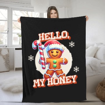Discover Gingerbread Man - Hello, My Honey! Fleece Blankets