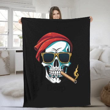 Discover Creative skull design for gift Fleece Blankets