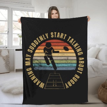 Discover Rugby Player Warning May Suddenly Start Talking Fleece Blankets