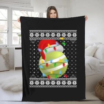 Discover Croquet Ball Christmas Fleece Blankets