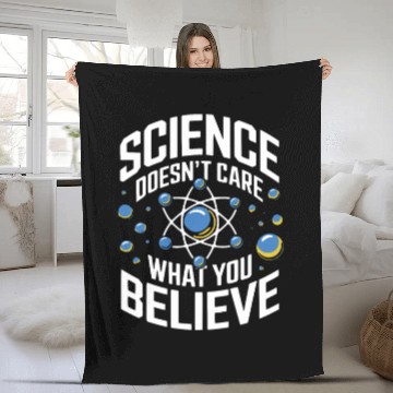 Discover Researcher For Physics Chemistry Mathematics Fleece Blankets