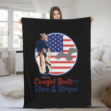 Discover Cowgirl Boots and Stars & Stripes Fleece Blankets