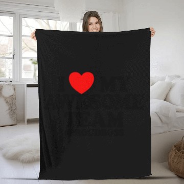Discover I Love My Awesome Team #ProudBoss Boss Fleece Blankets