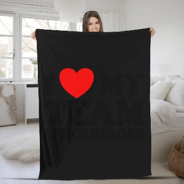 Discover I Love My Team #ProudBoss Boss Fleece Blankets