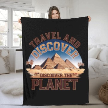 Discover Travel And Tiscover The Planet Fleece Blankets