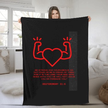 Discover A christian will never give up Fleece Blankets