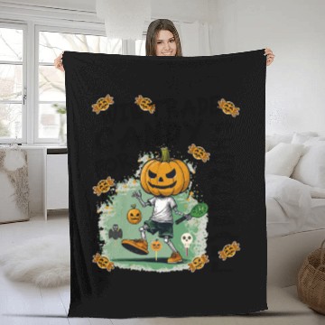 Discover Halloween - Will Trade Candy for Pickleball Fleece Blankets