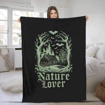 Discover Nature Lover Dark Cottagecore Enchantment Fleece Blankets
