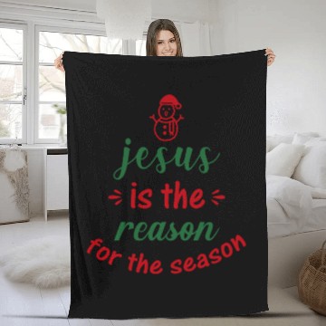 Discover Jesus is the reason for the season, Christmas Fleece Blankets