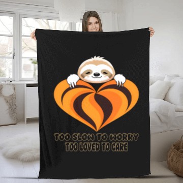 Discover Sloth Snuggles & Heart Hugs Fleece Blankets