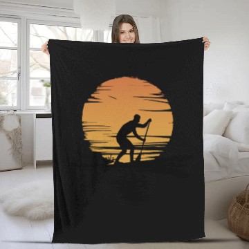 Discover Stand Up Paddle Leisure Vacation Fleece Blankets