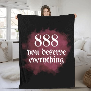 Discover 888 Angel Number Abundance Prosperity Fleece Blankets