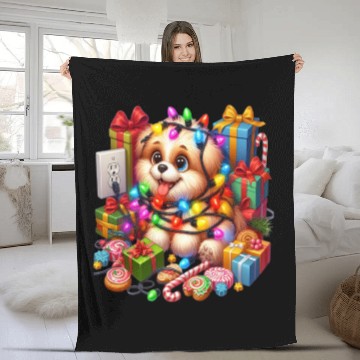 Discover cool lettle dog Fleece Blankets