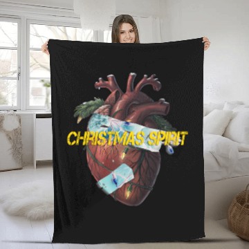 Discover Christmas Spirit Fleece Blankets