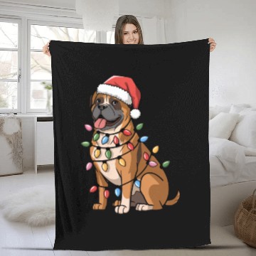 Discover Cane Corso Christmas Lights Xmas Dogs Gifts Fleece Blankets