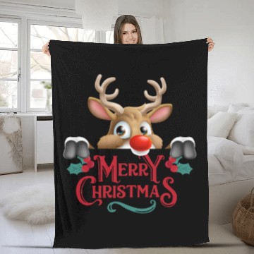 Discover ''Magical Reindeer Christmas Mug'' Fleece Blankets